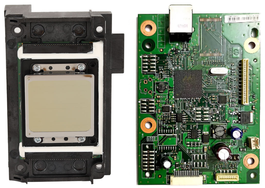 X600 locked printhead with the decode card